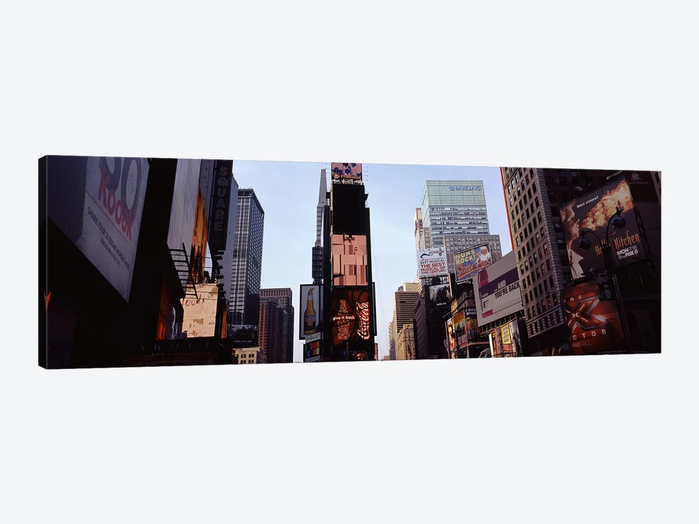 Low angle view of buildings, Times Square, Manhattan, New York City, New York State, USA 2011 by Panoramic Images 1-piece Canvas Artwork