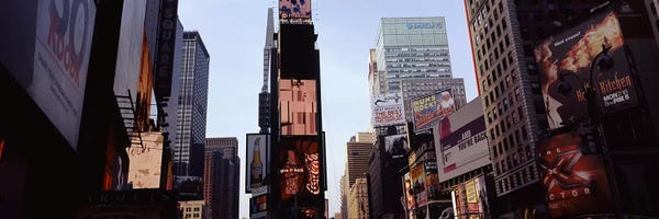 Times Square: Low angle view of buildings, Times Square, Manhattan, New York City, New York State, USA 2011 by Panoramic Images