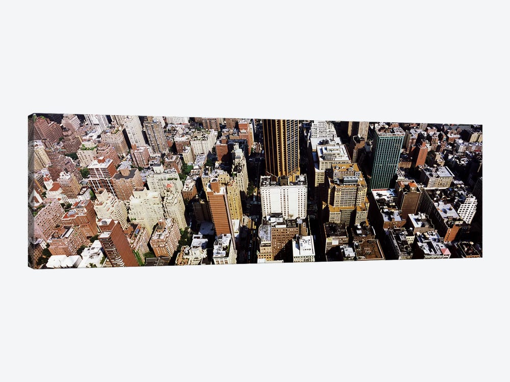 High angle view of buildings in a city, Manhattan, New York City, New York State, USA by Panoramic Images 1-piece Canvas Wall Art