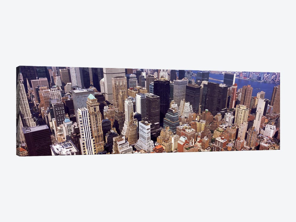 High angle view of buildings in a city, Manhattan, New York City, New York State, USA #2 by Panoramic Images 1-piece Canvas Wall Art