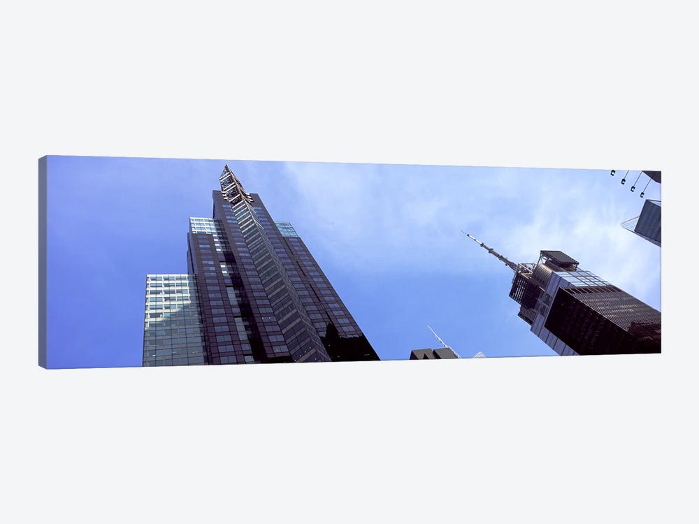 Low angle view of skyscrapers in a city, New York City, New York State, USA 2011 by Panoramic Images 1-piece Canvas Wall Art