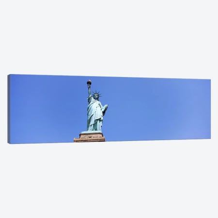 Low angle view of a statue, Statue Of Liberty, Liberty Island, New York City, New York State, USA Canvas Print #PIM9757} by Panoramic Images Canvas Art Print