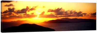 Sunset Virgin Gorda British Virgin Islands Canvas Art Print - Island Art