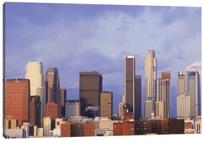Skyscrapers in a city, City Of Los Angeles, Los Angeles County, California, USA #6 Canvas Art Print - Los Angeles Skylines