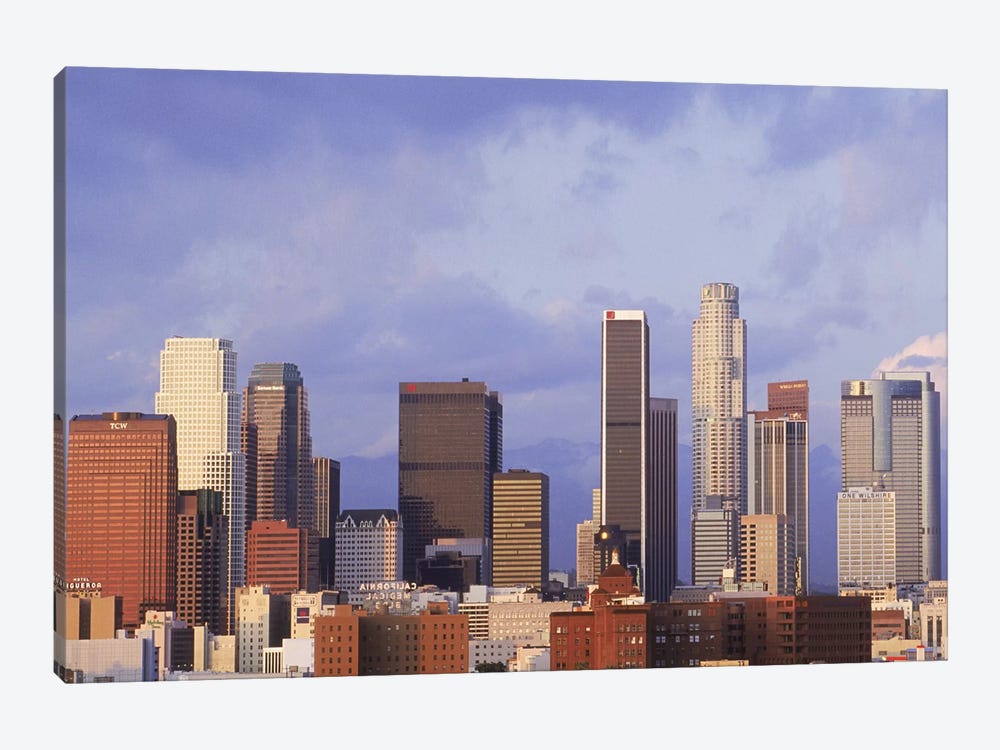 Skyscrapers in a city, City Of Los Angeles, Los Angeles County, California, USA #6 by Panoramic Images 1-piece Canvas Print