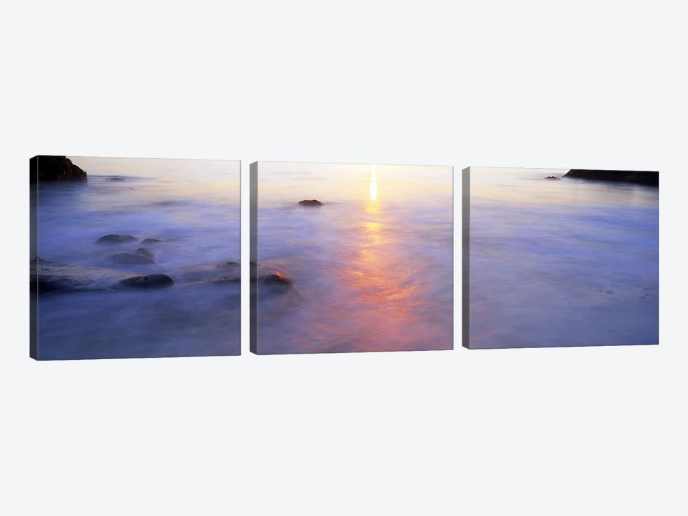 Ocean at sunset by Panoramic Images 3-piece Canvas Wall Art
