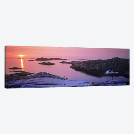 Sailboat on the coast, Lilla Nassa, Stockholm Archipelago, Sweden Canvas Print #PIM9807} by Panoramic Images Canvas Art Print