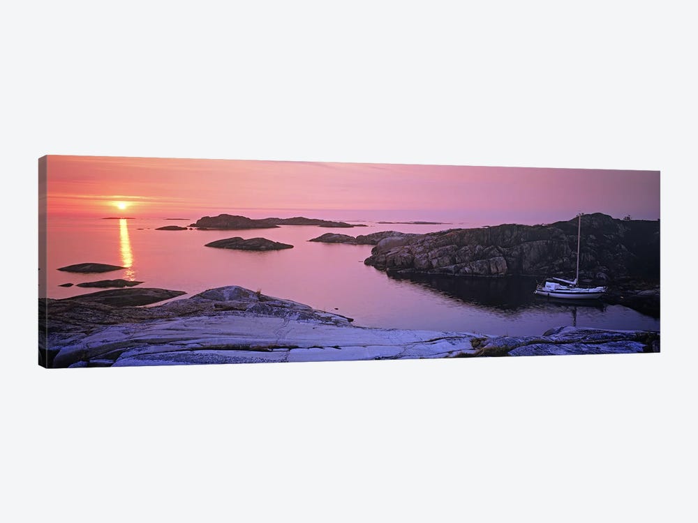 Sailboat on the coast, Lilla Nassa, Stockholm Archipelago, Sweden by Panoramic Images 1-piece Canvas Art Print