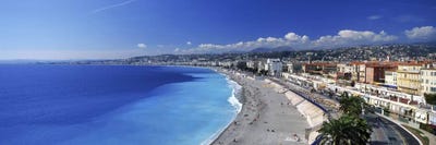 Coastal Landscape Featuring Quai des Etats-Unis Section Of Promenade des Anglais, Nice, France by Panoramic Images canvas print
