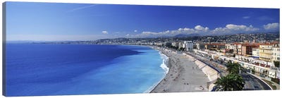 Coastal Landscape Featuring Quai des Etats-Unis Section Of Promenade des Anglais, Nice, France Canvas Art Print