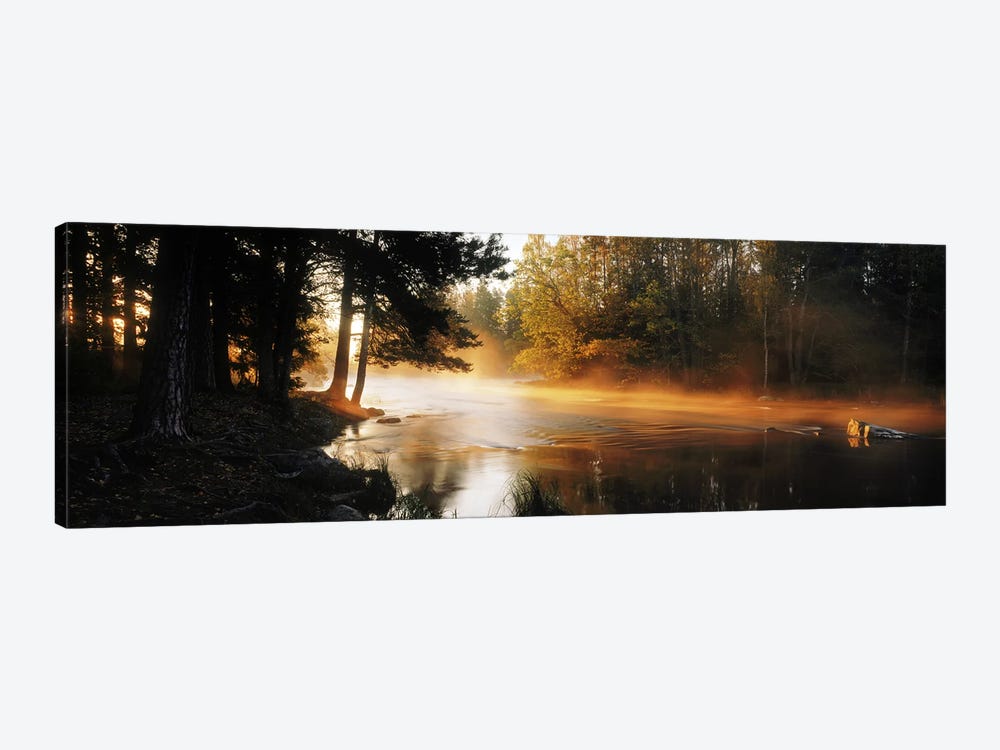Fog over a riverDal River, Sweden by Panoramic Images 1-piece Canvas Art Print
