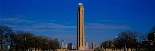 Missouri: Low angle view of a monument in a park, Liberty Memorial, Kansas City, Missouri, USA by Panoramic Images