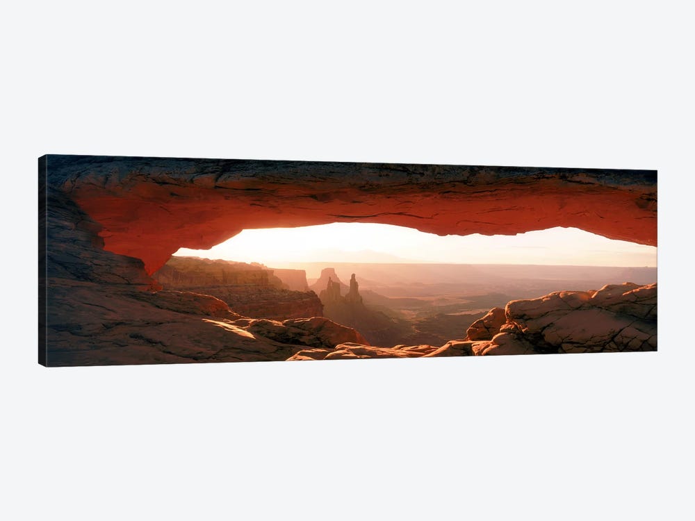 Sunrise Through Mesa Arch, Canyonlands National Park, Utah, USA by Panoramic Images 1-piece Canvas Art