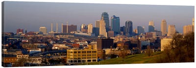 High angle view of a cityscape, Kansas City, Missouri, USA Canvas Art Print - Kansas City Skylines