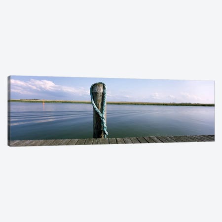 Rope at small harborMecklenburg-Vorpommern, Germany Canvas Print #PIM9871} by Panoramic Images Canvas Art Print