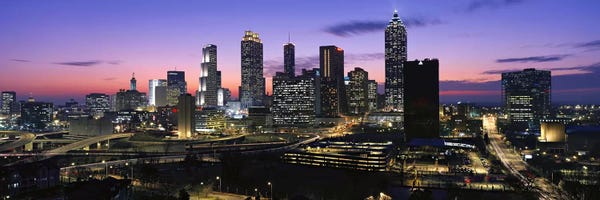 Panoramic Images: Skyscrapers in a city, Atlanta, Georgia, USA #5 by Panoramic Images