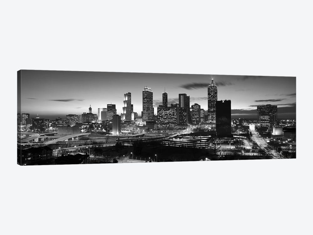 Skyscrapers in a city, Atlanta, Georgia, USA by Panoramic Images 1-piece Canvas Art