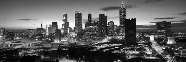 Georgia: Skyscrapers in a city, Atlanta, Georgia, USA by Panoramic Images