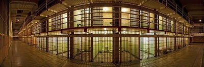 Prison cells, Alcatraz Island, San Francisco, California, USA by Panoramic Images canvas print