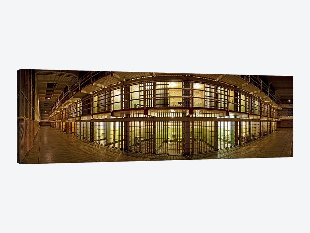 Prison cells, Alcatraz Island, San Francisco, California, USA by Panoramic Images 1-piece Art Print