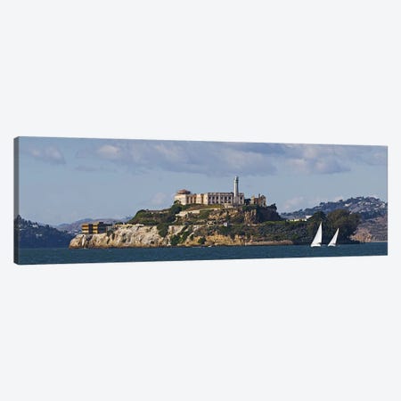 Prison on an island, Alcatraz Island, San Francisco Bay, San Francisco, California, USA Canvas Print #PIM9889} by Panoramic Images Canvas Artwork