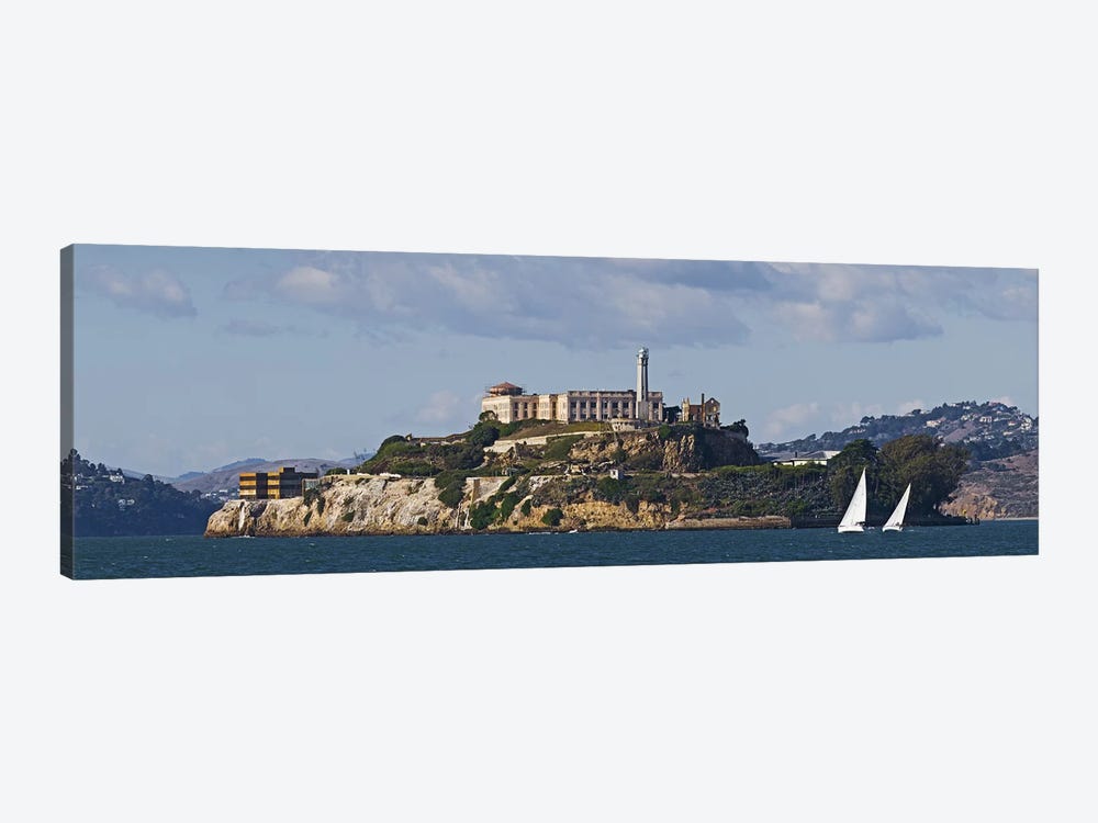 Prison on an island, Alcatraz Island, San Francisco Bay, San Francisco, California, USA by Panoramic Images 1-piece Art Print