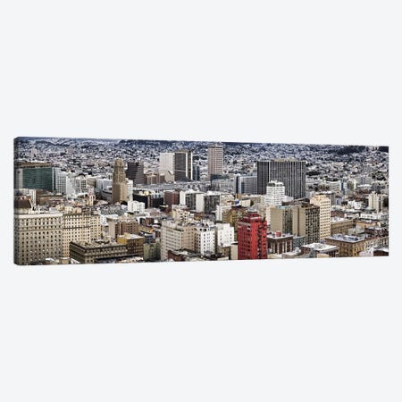 City viewed from the Nob Hill, San Francisco, California, USA Canvas Print #PIM9894} by Panoramic Images Canvas Artwork