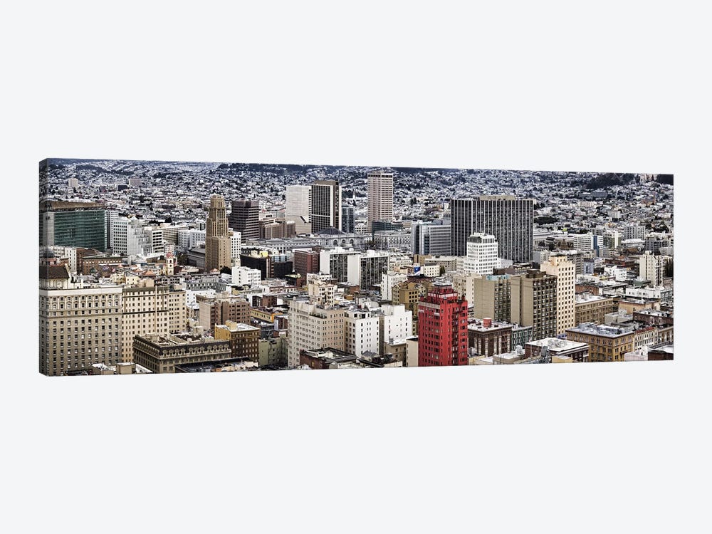 City viewed from the Nob Hill, San Francisco, California, USA by Panoramic Images 1-piece Canvas Print