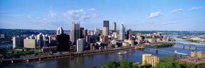 Monongahela RiverPittsburgh, Pennsylvania, USA by Panoramic Images framed canvas print