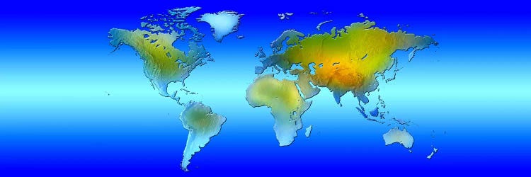 World map by Panoramic Images wall art