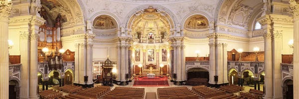 Berlin: Interiors of a cathedral, Berlin Cathedral, Berlin, Germany by Panoramic Images