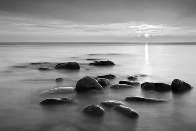 Rocks In Mist II by PhotoINC Studio framed wall art