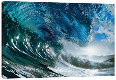 The Wave Canvas Art Print - Bathroom Art