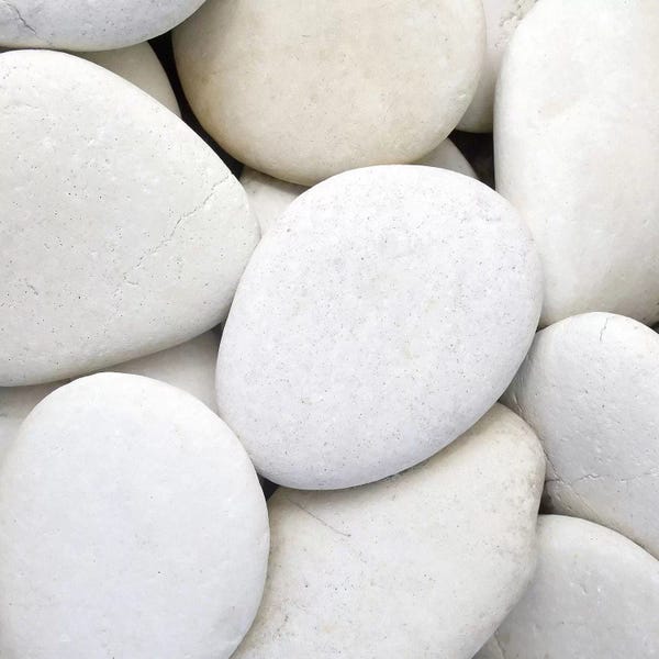 Rocks: White Pebbles by PhotoINC Studio