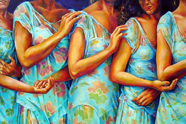 Jill And Robert Pankey: Sisters Reflecting by Jill Pankey