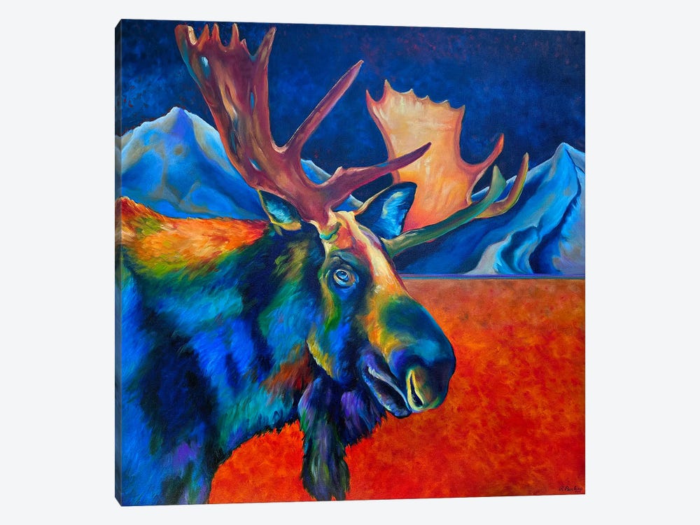Big Bull Moose by Robert Pankey 1-piece Art Print