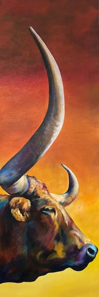 Western Décor: Longhorn Dawn by Robert Pankey