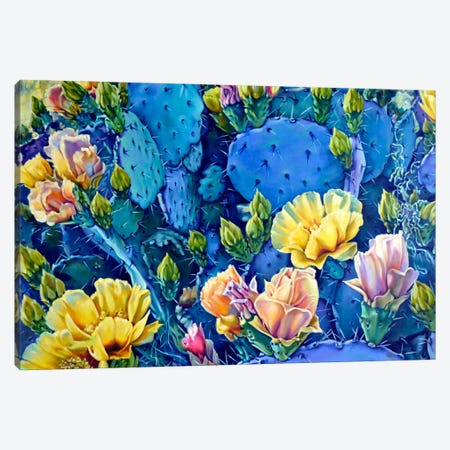 Amarillo Y Azul Canvas Print #PJR4} by Jill Pankey Canvas Artwork