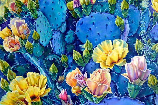 Blossoms: Amarillo Y Azul by Jill Pankey
