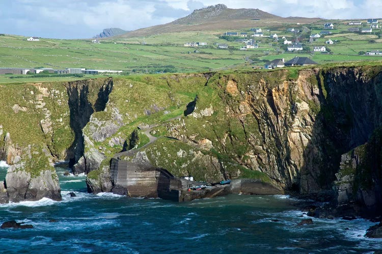 Dingle Peninsula Coastline, Ireland, Ciffs, Landscape by Patrick J. Wall wall art