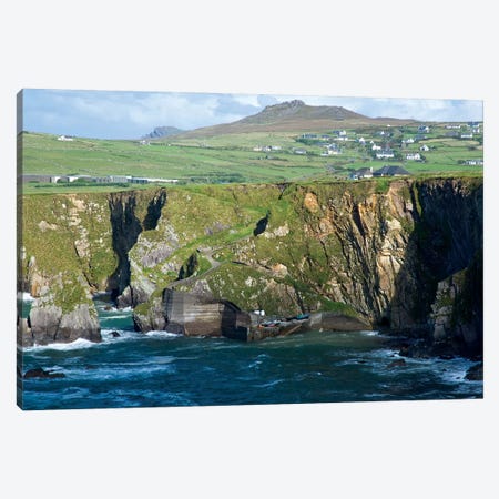 Dingle Peninsula Coastline, Ireland, Ciffs, Landscape Canvas Print #PJW2} by Patrick J. Wall Canvas Wall Art