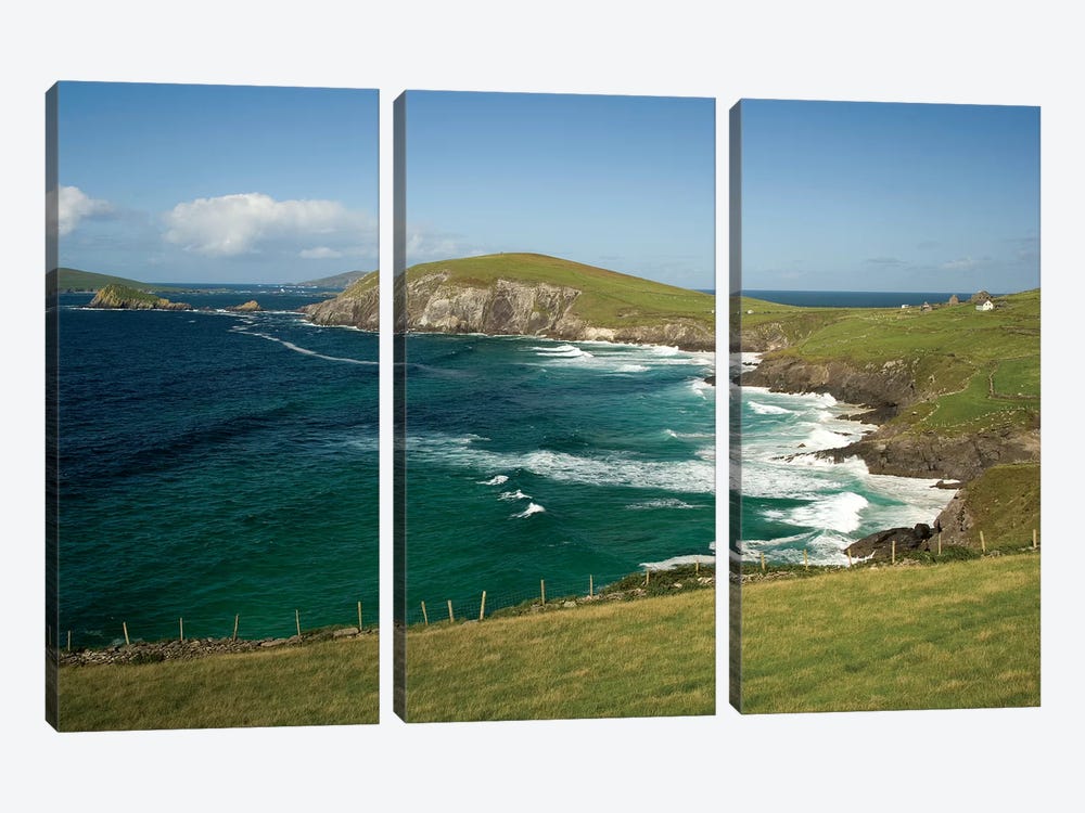 Dingle Peninsula Coastline, Ireland, Waves by Patrick J. Wall 3-piece Art Print