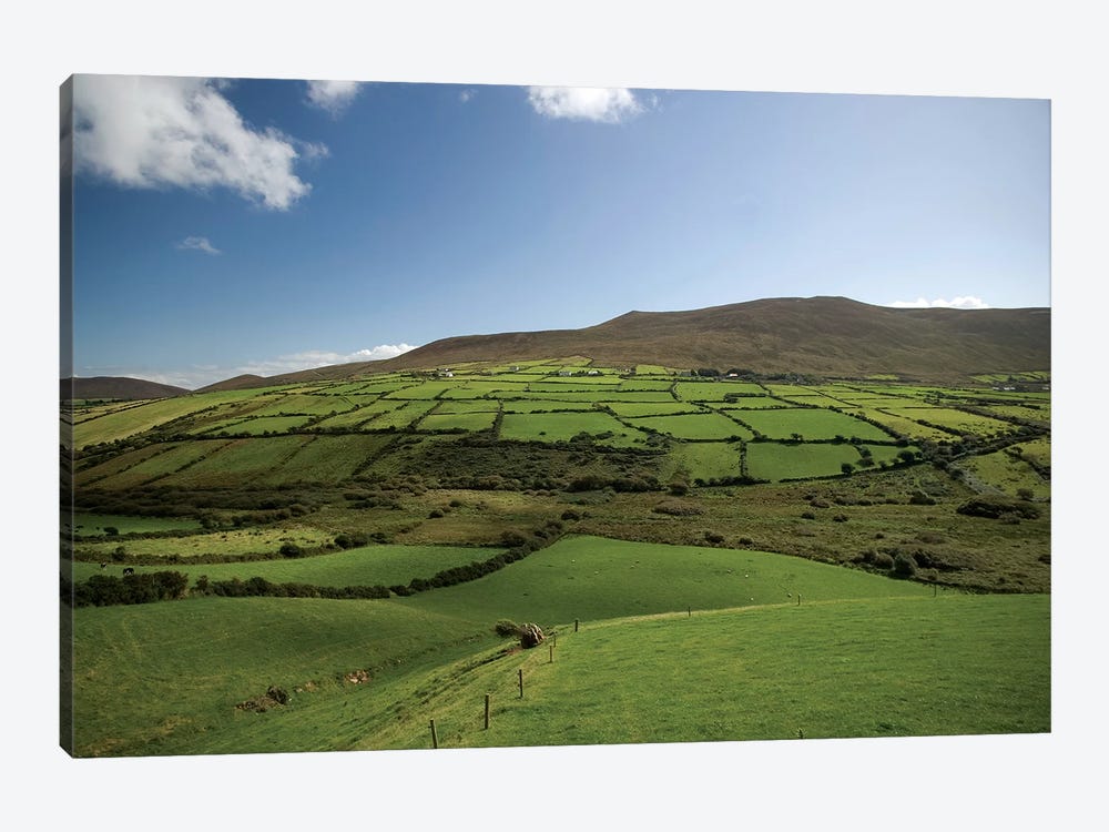 Irish Countryside, Ireland, Farms, Landscape, Scenic by Patrick J. Wall 1-piece Canvas Artwork