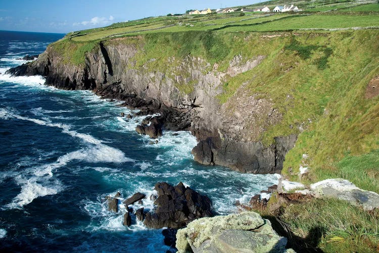 Shoreline, Dingal Peninsula, Ireland, Water, Coast, Cliff