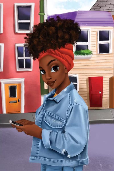 Home by Princess Karibo canvas print