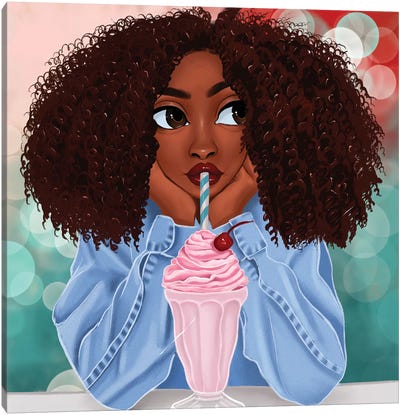 Milkshake Canvas Art Print - Princess Karibo