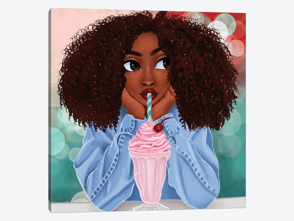 Milkshake by Princess Karibo 1-piece Canvas Art Print