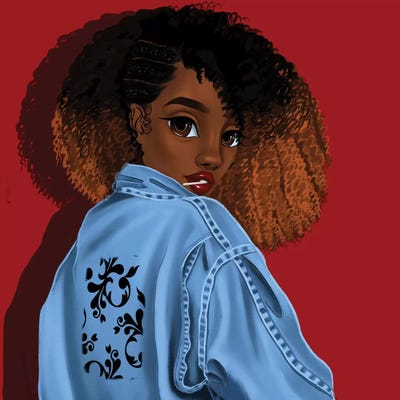 Pose by Princess Karibo canvas print