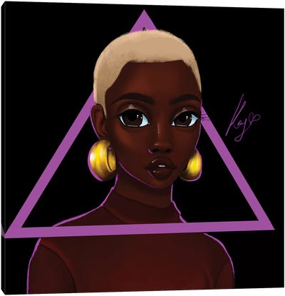 Triangle Canvas Art Print - Princess Karibo