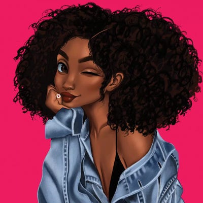 Wink by Princess Karibo canvas print